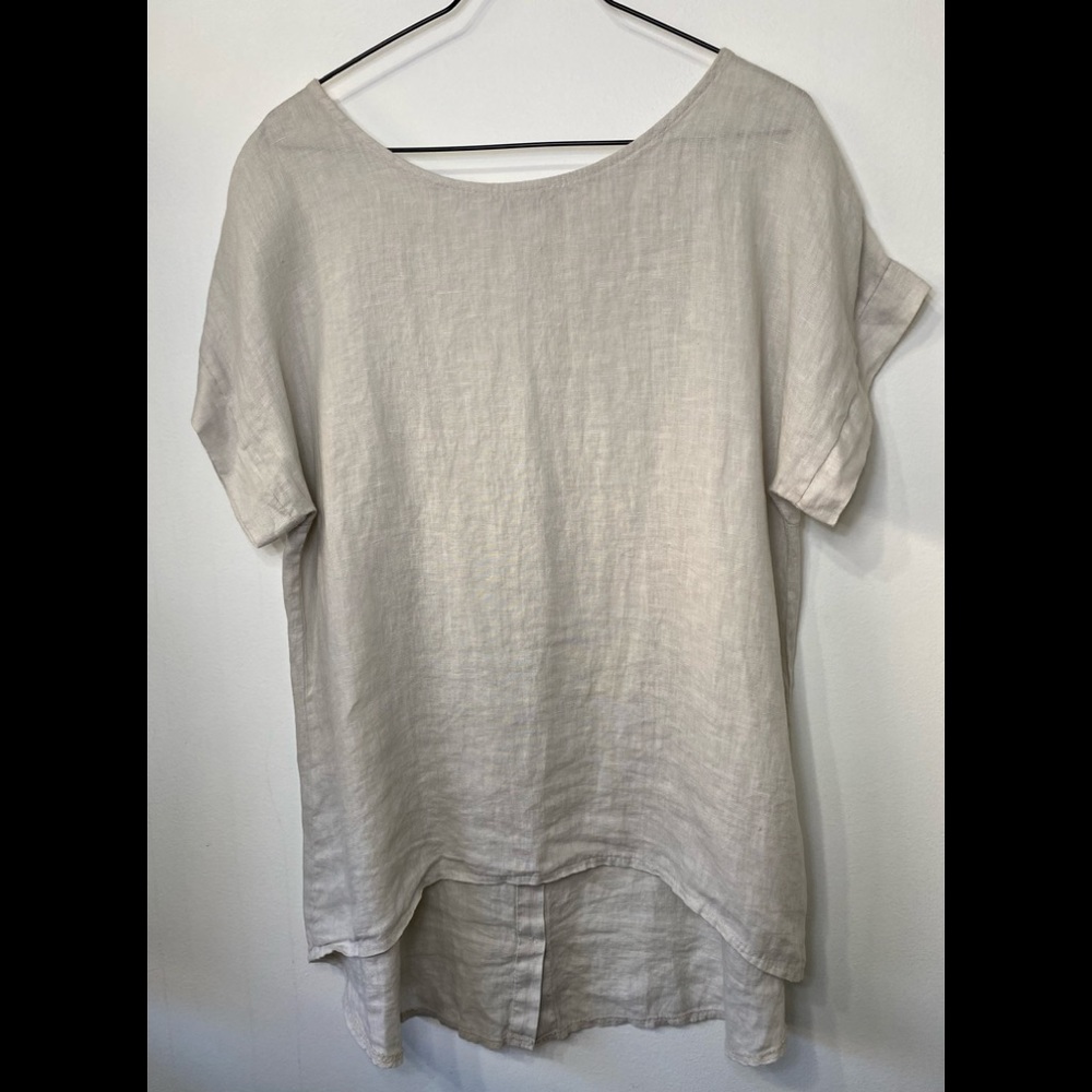 Terzo Millennio linen top blouse
